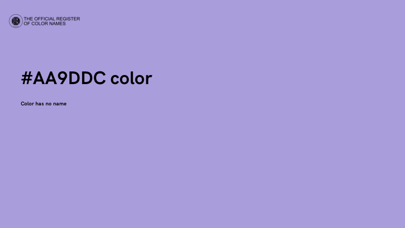 #AA9DDC color image