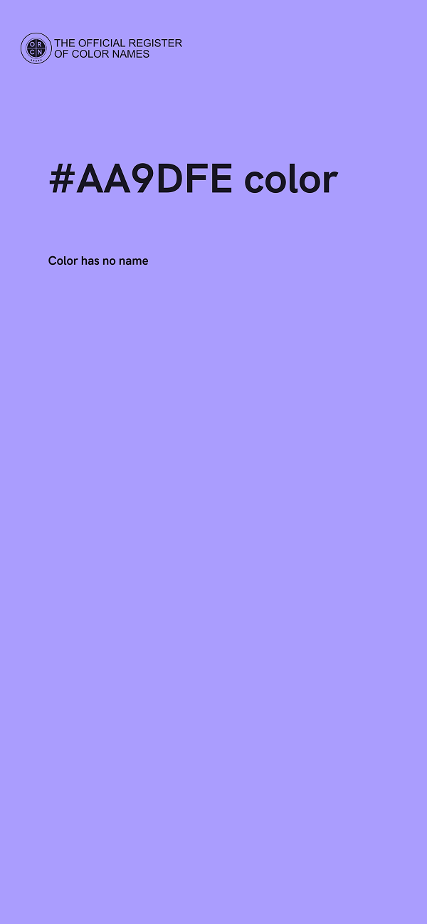 #AA9DFE color image
