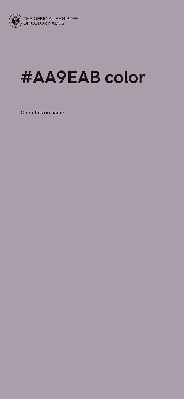 #AA9EAB color image