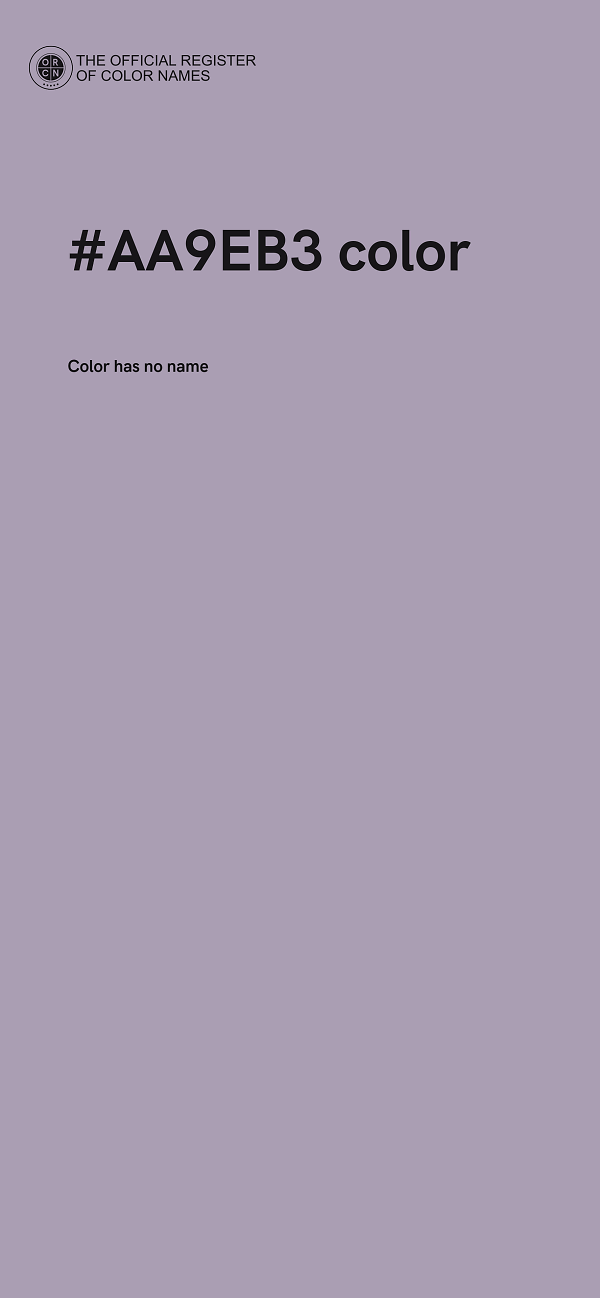 #AA9EB3 color image