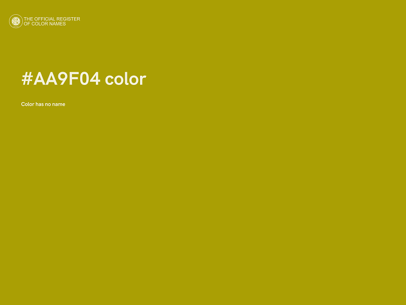 #AA9F04 color image