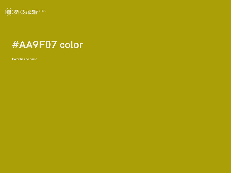 #AA9F07 color image
