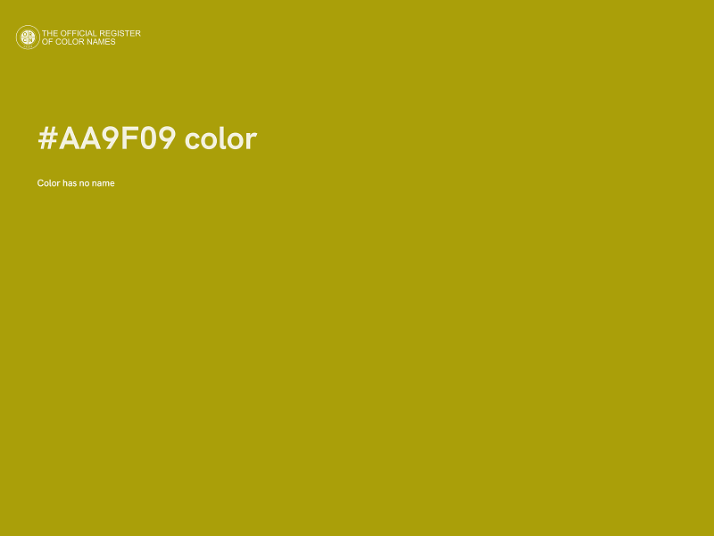 #AA9F09 color image