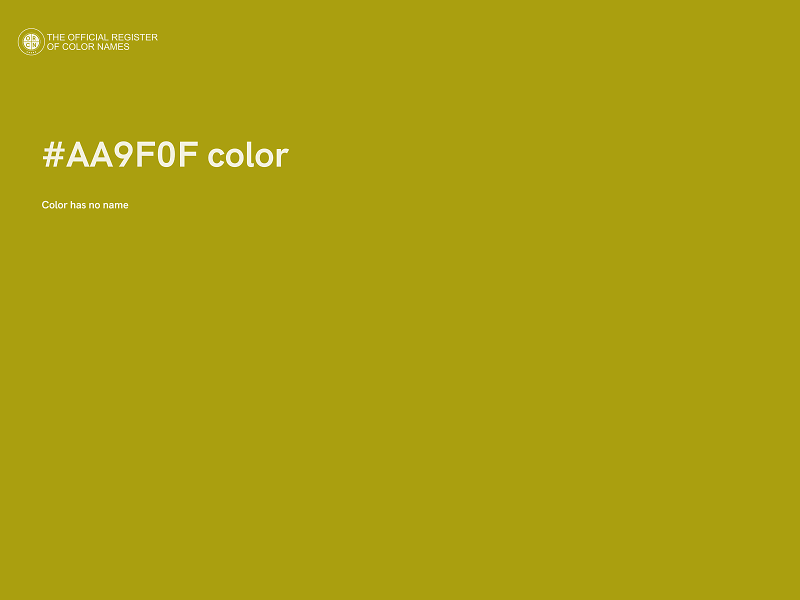 #AA9F0F color image