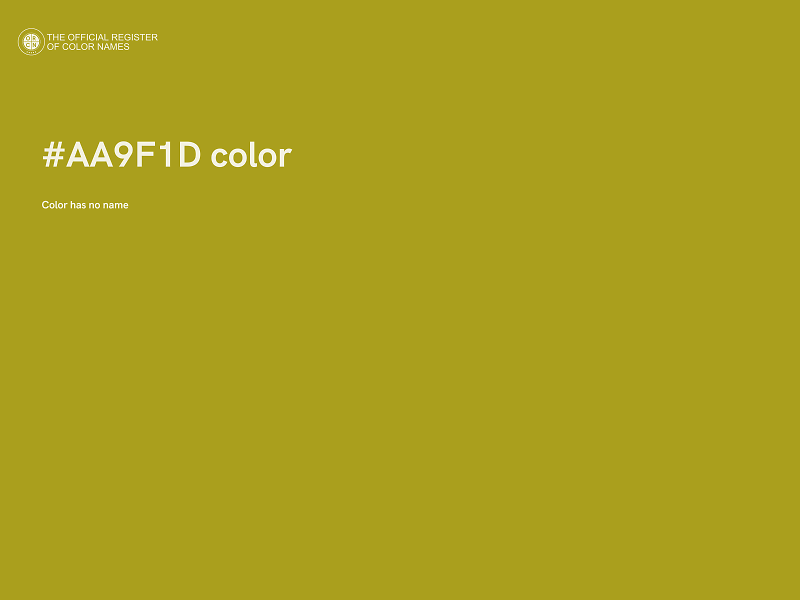 #AA9F1D color image