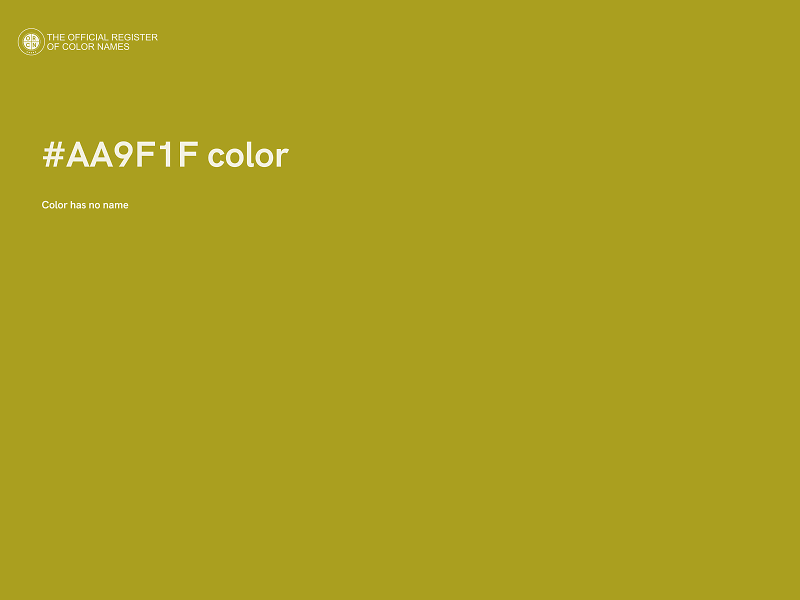 #AA9F1F color image