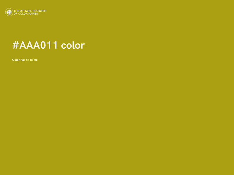 #AAA011 color image