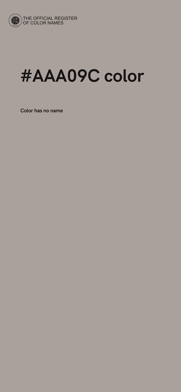 #AAA09C color image