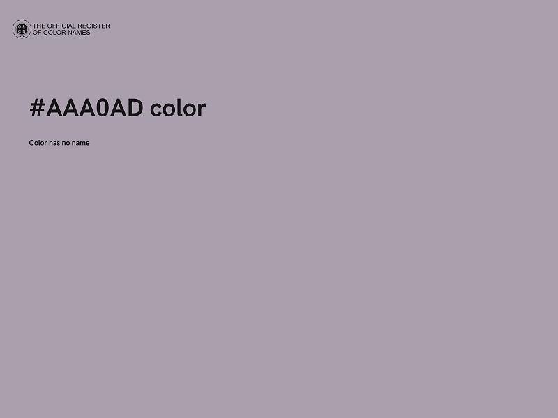 #AAA0AD color image