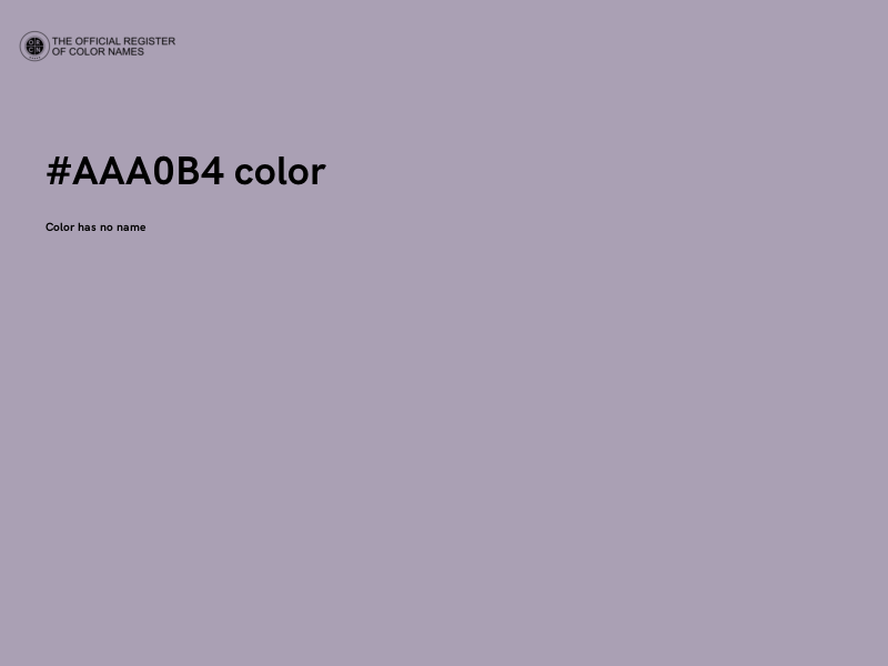 #AAA0B4 color image