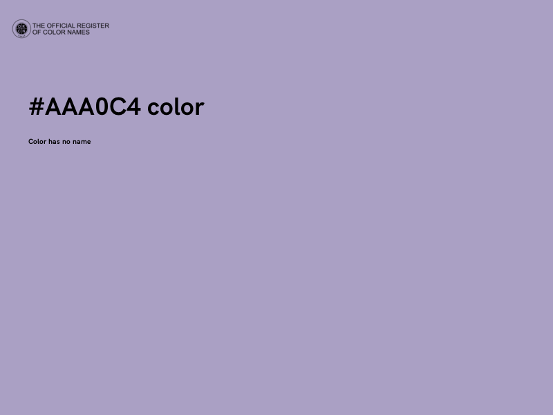 #AAA0C4 color image
