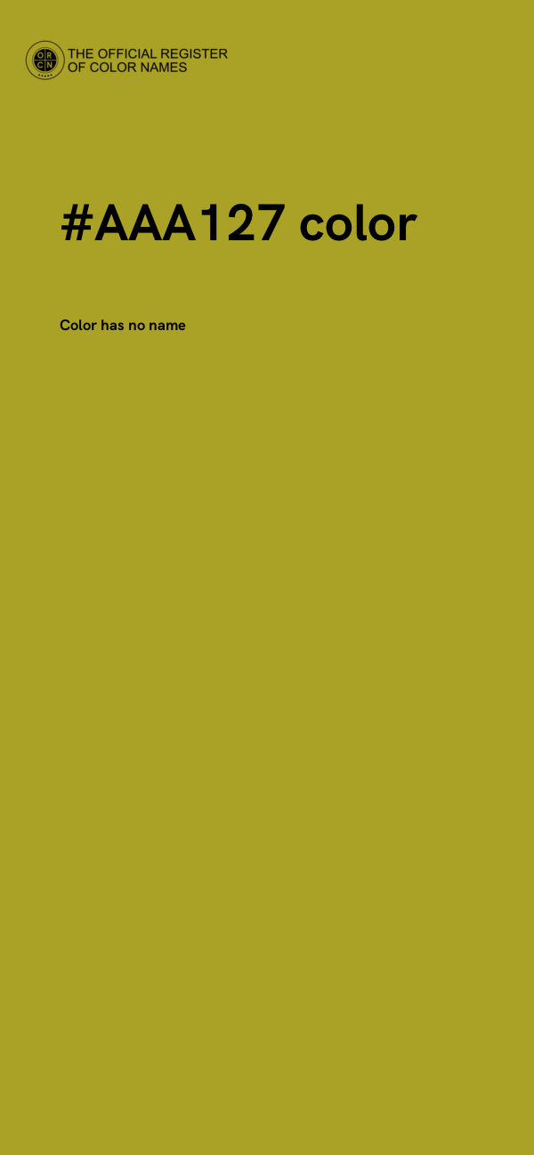 #AAA127 color image
