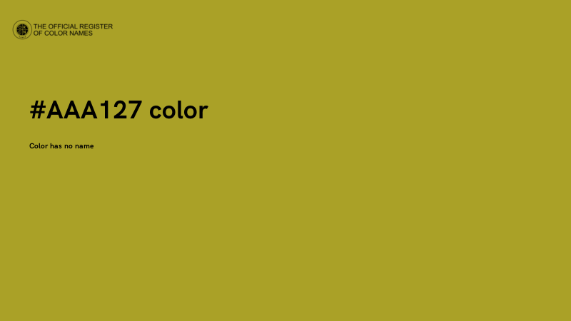 #AAA127 color image
