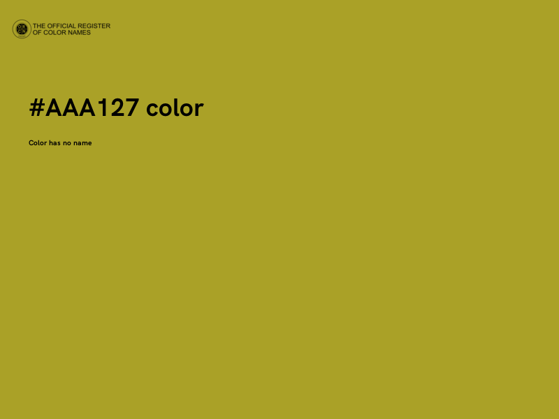 #AAA127 color image