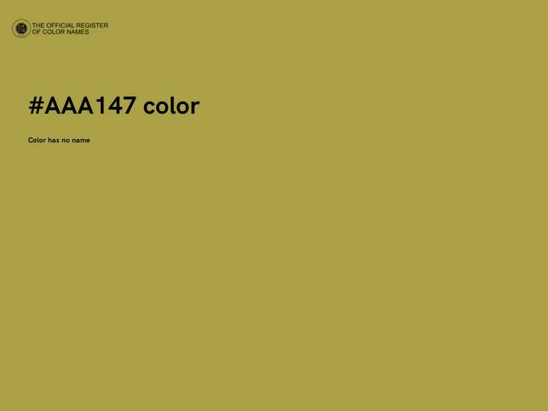 #AAA147 color image