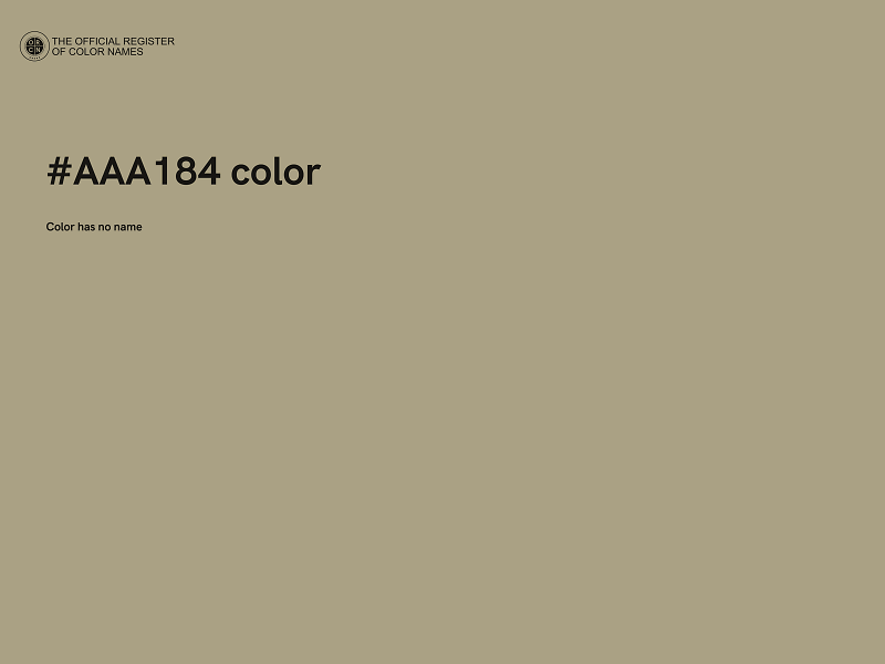 #AAA184 color image