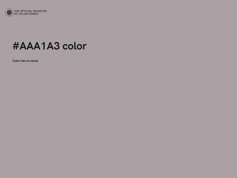 #AAA1A3 color image