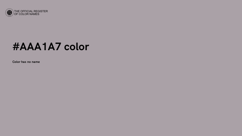 #AAA1A7 color image