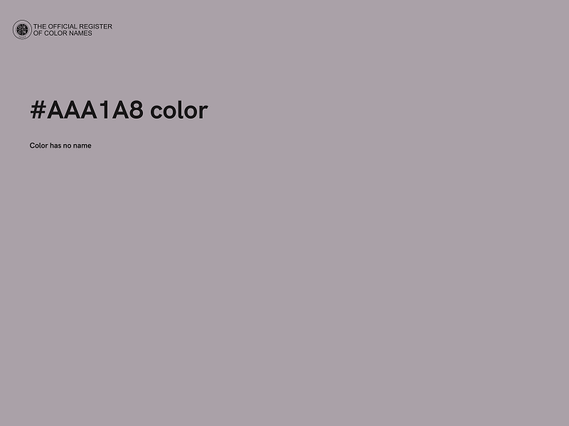 #AAA1A8 color image