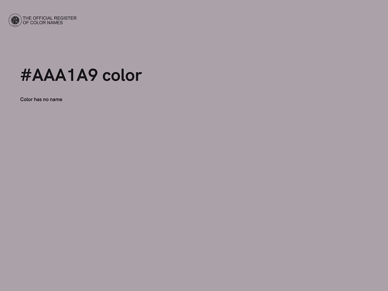 #AAA1A9 color image