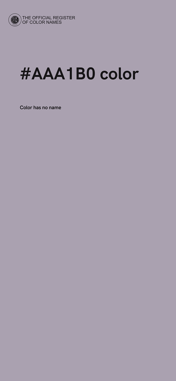 #AAA1B0 color image