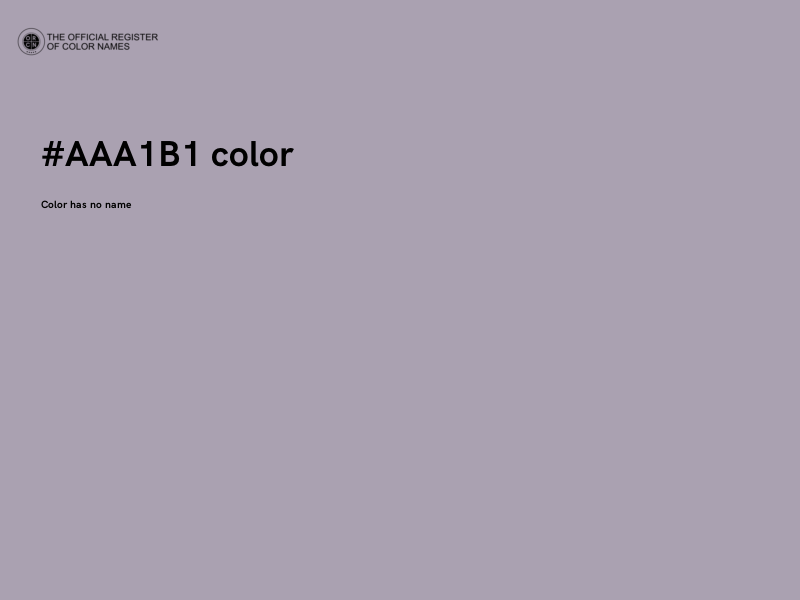 #AAA1B1 color image