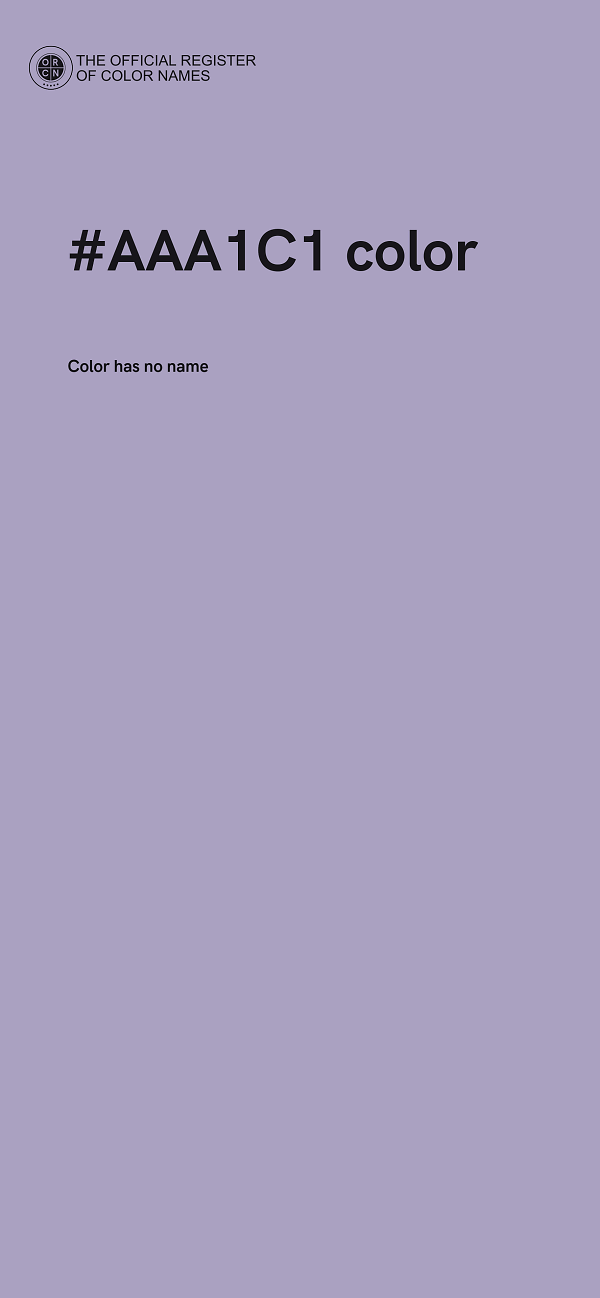 #AAA1C1 color image