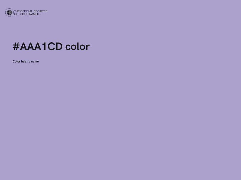 #AAA1CD color image