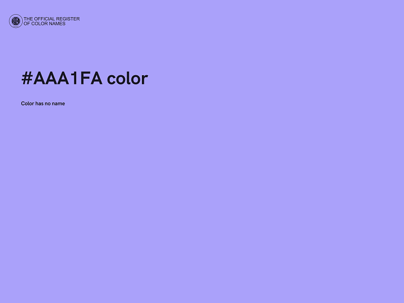 #AAA1FA color image