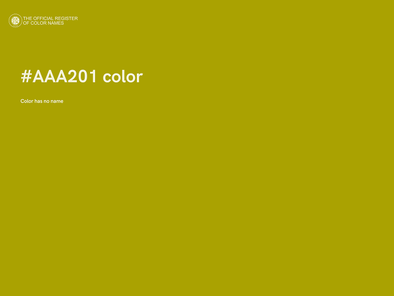 #AAA201 color image