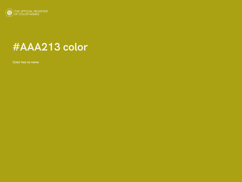 #AAA213 color image