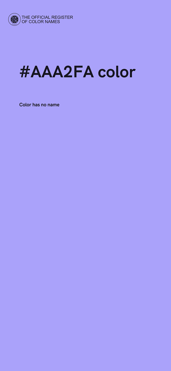 #AAA2FA color image