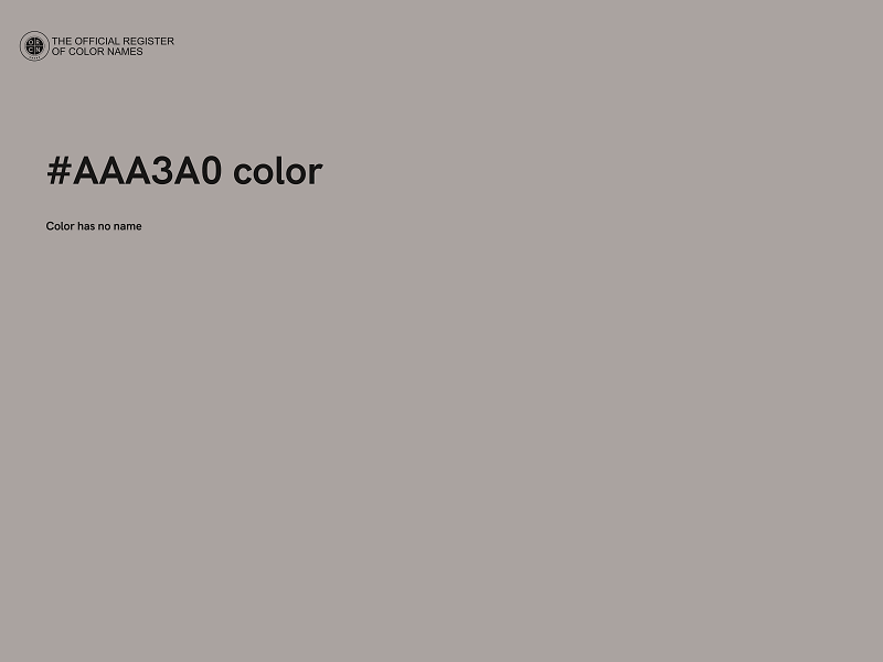 #AAA3A0 color image