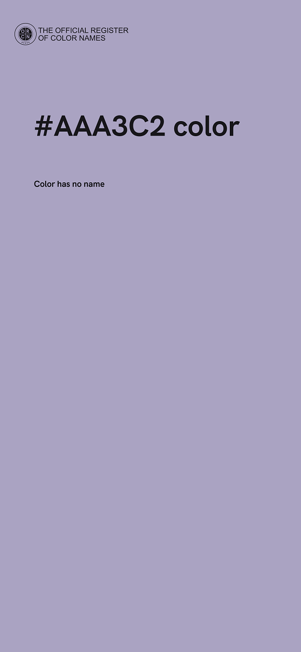#AAA3C2 color image