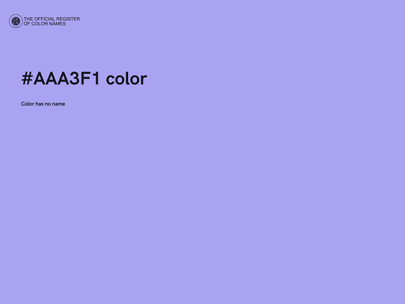 #AAA3F1 color image