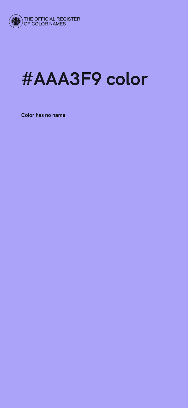 #AAA3F9 color image