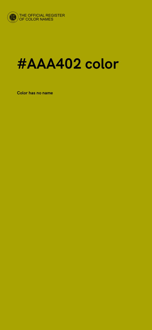 #AAA402 color image