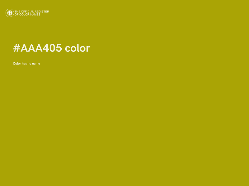 #AAA405 color image