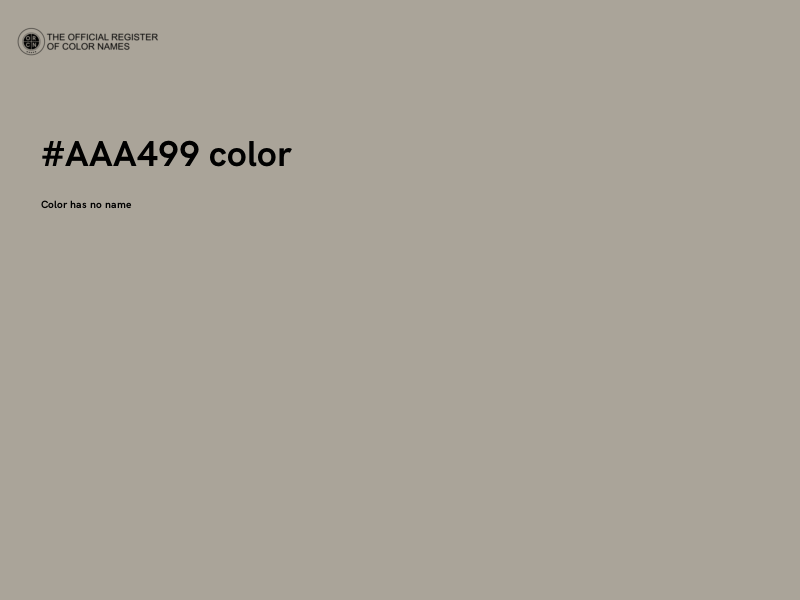 #AAA499 color image