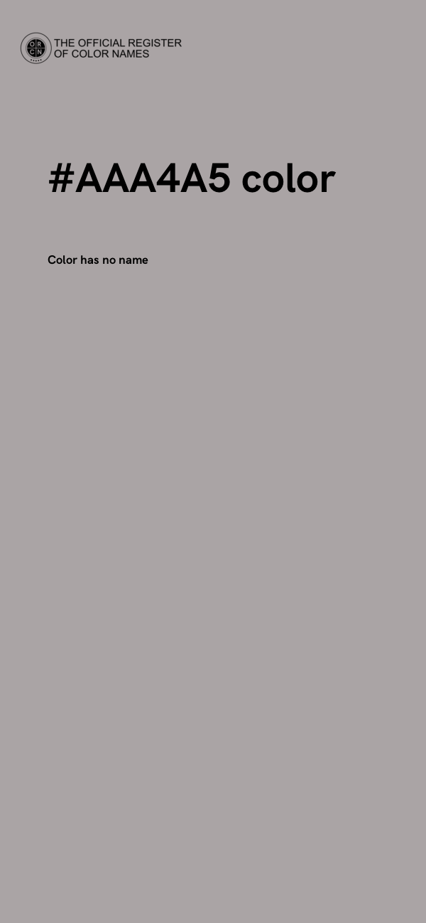 #AAA4A5 color image