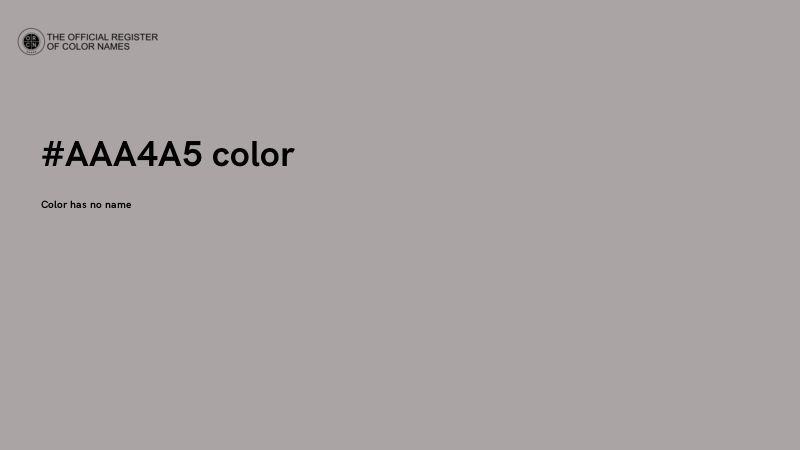 #AAA4A5 color image