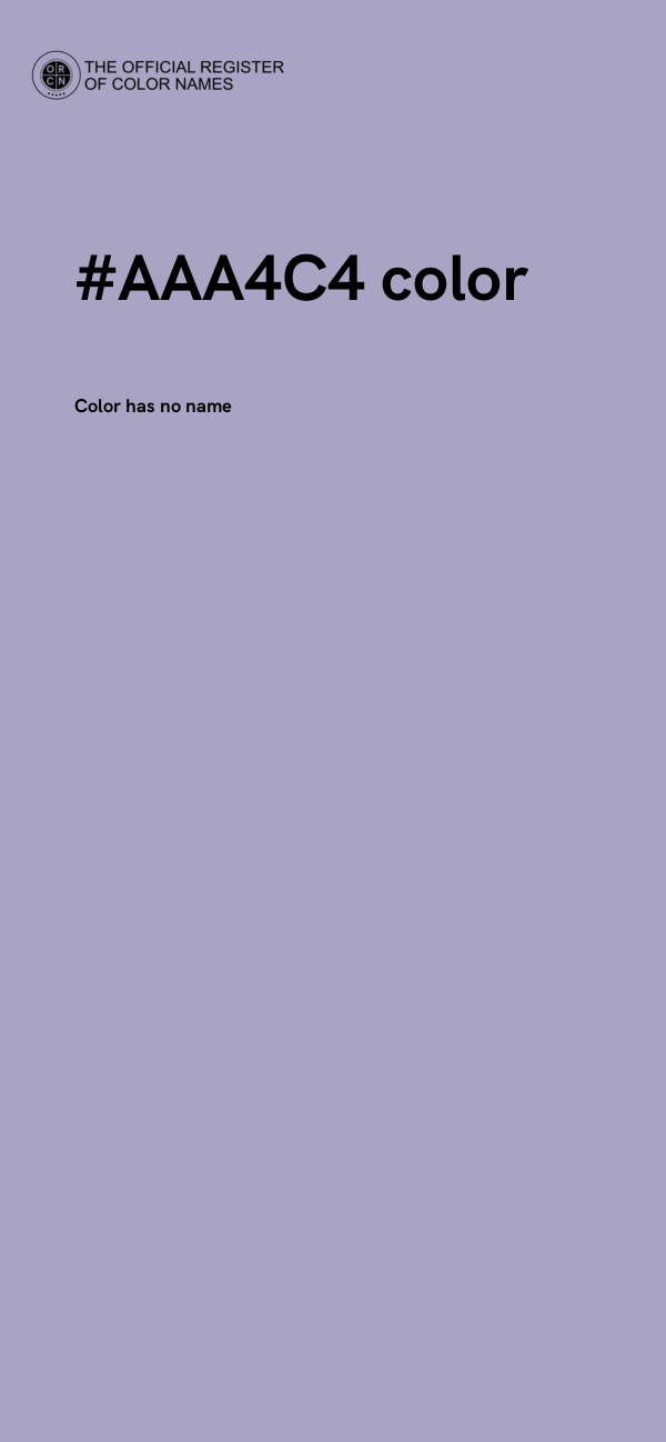 #AAA4C4 color image