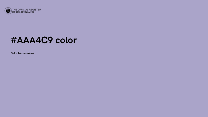 #AAA4C9 color image