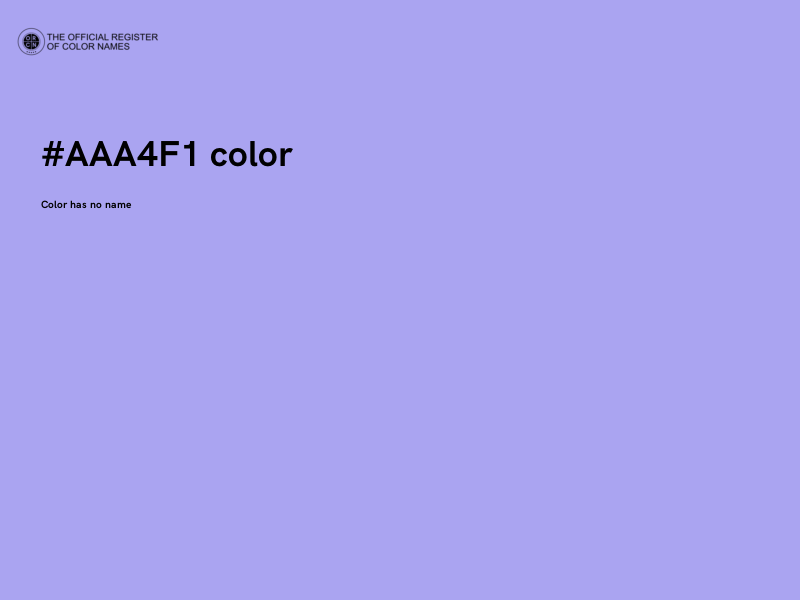 #AAA4F1 color image