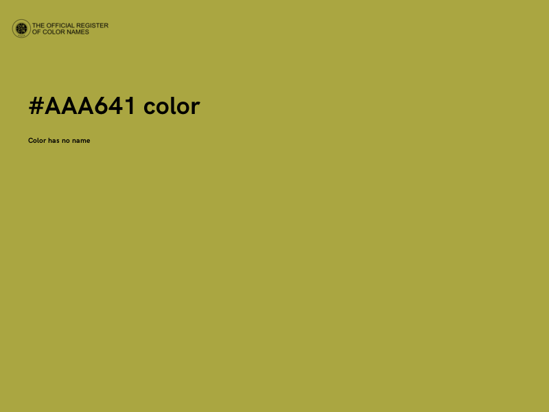 #AAA641 color image