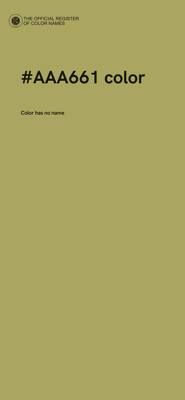 #AAA661 color image