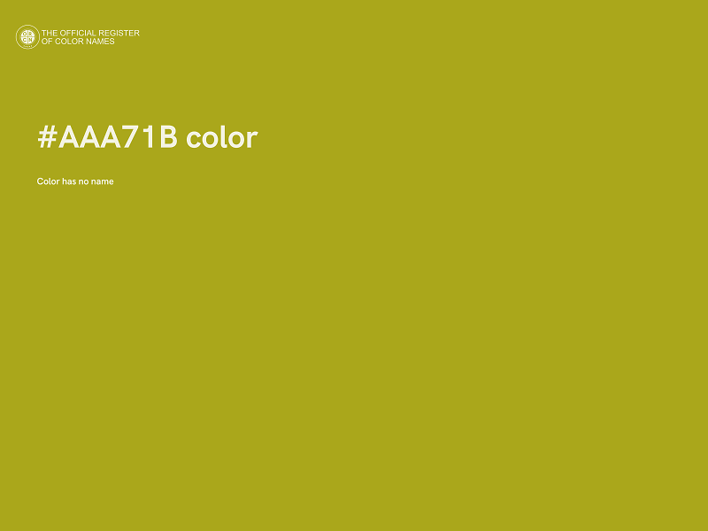 #AAA71B color image