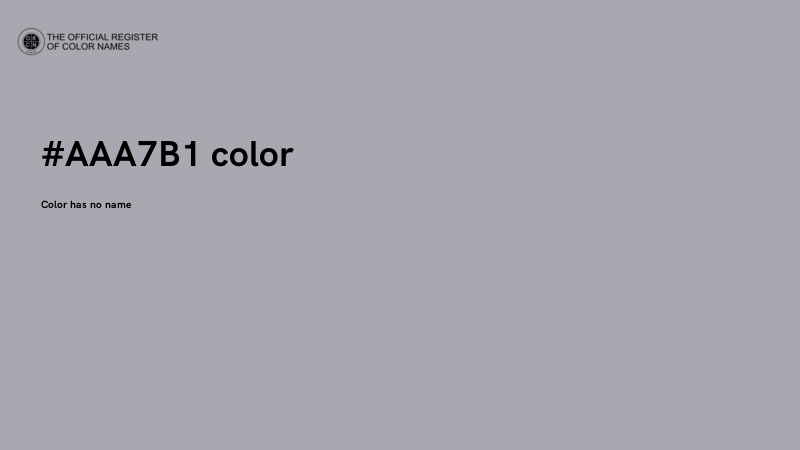 #AAA7B1 color image