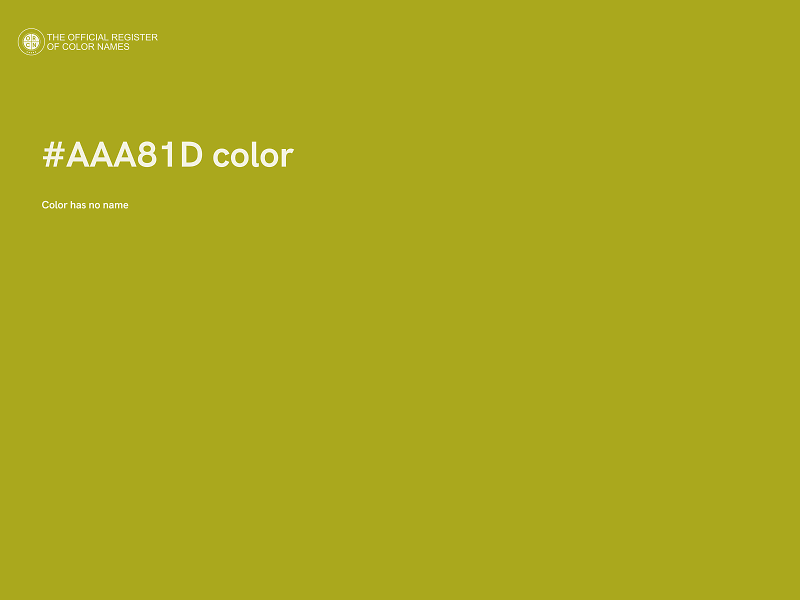 #AAA81D color image