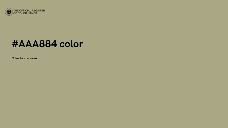 #AAA884 color image
